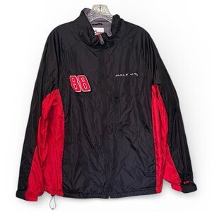 Dale Earnhardt Jr. #88 NASCAR Jacket – Black & Red – Full Zip, XL